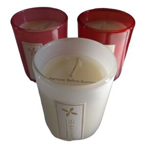 SEA & SAND 4 oz Scented Votive Candles, Set of 3 Winter Pine Vanilla Bean GIFTS